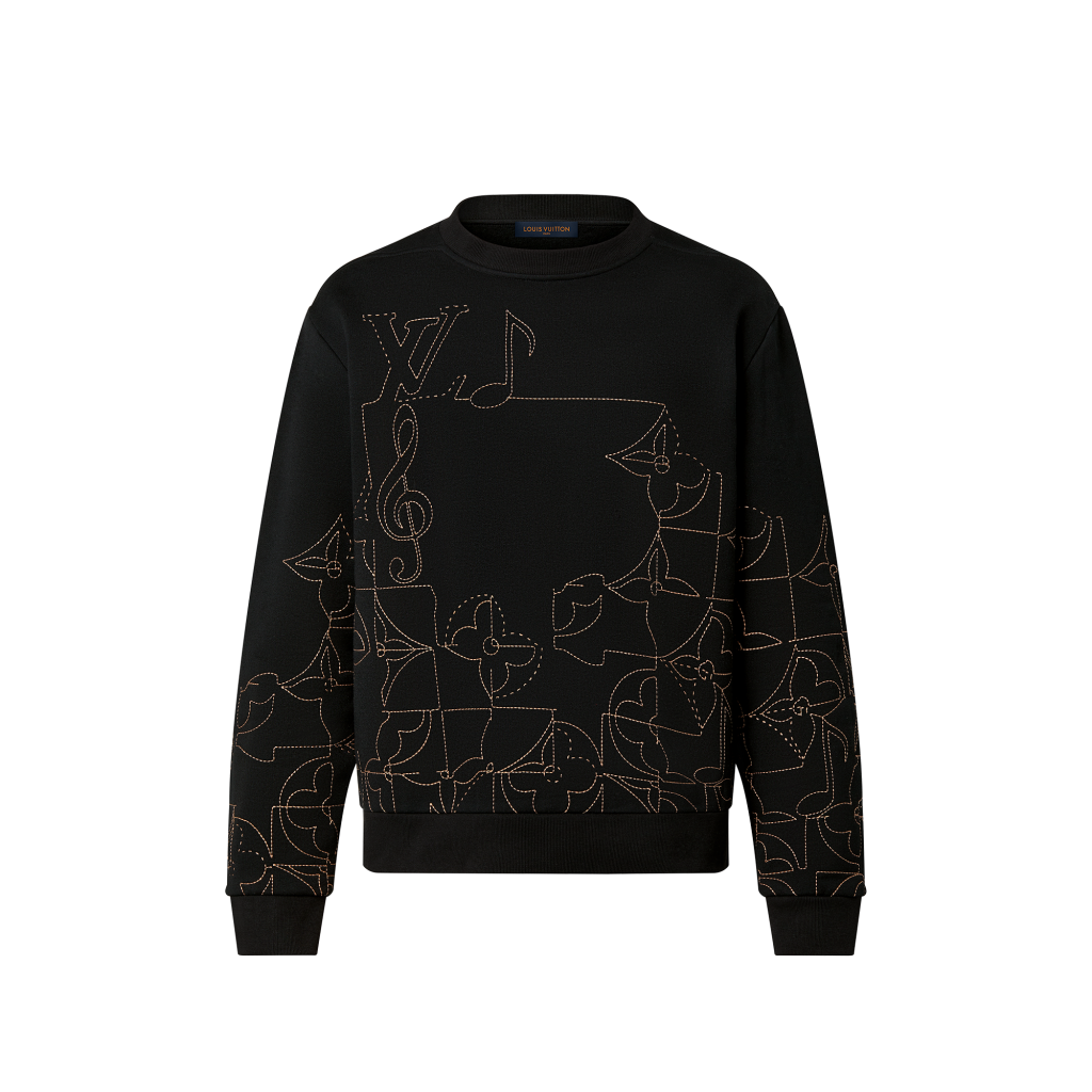 Louis Vuitton LV Music Line Embroidered Crewneck